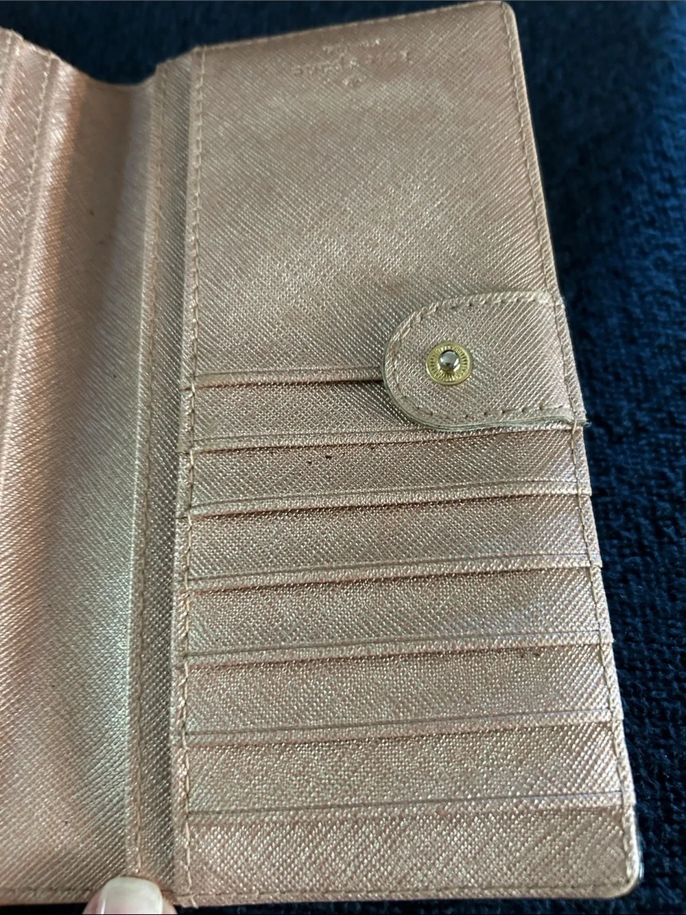 kate spade metallic saffiano